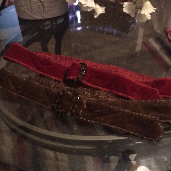 Lot of 4 Vintage Buji Baja fabric belts - Picture 2 of 8